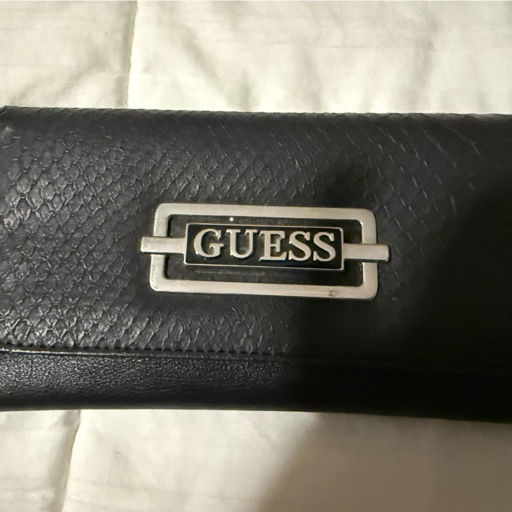 Guess Black Textured Wallet
